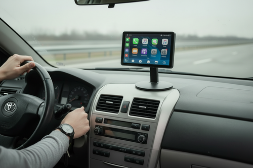 CarPlay - ręce na kierownicy